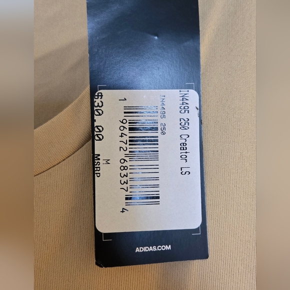 Adidas Tan Long Sleeve Shirt - Picture 6 of 7